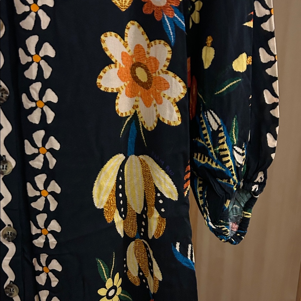 FARM Rio Vibrant Floral Long Sleeve Dress - Picture 3 of 5